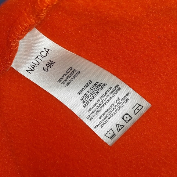 Like New☆NAUTICA☆Infant 6-9mo. Fleece Pullover Hoodie☆ - Picture 13 of 15